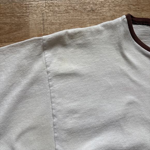 Vintage Champion Ringer T Shirt 80s At. Lawrence University Jersey Knit XL - Picture 5 of 11